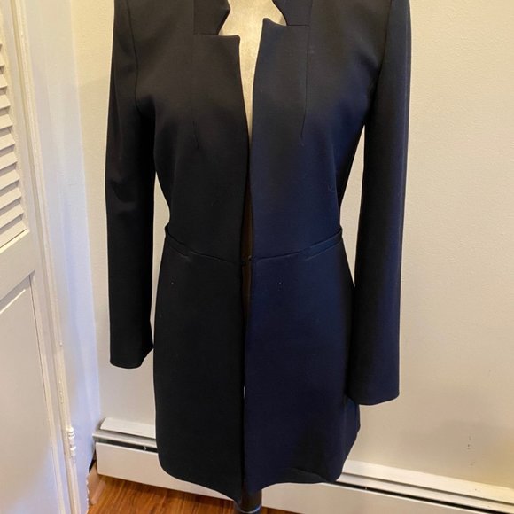 COPY - NEW WITHOUT TAGS ZARA BLACK TAILORED OVERCOAT/BLAZER/SUIT JACKET - Picture 3 of 6